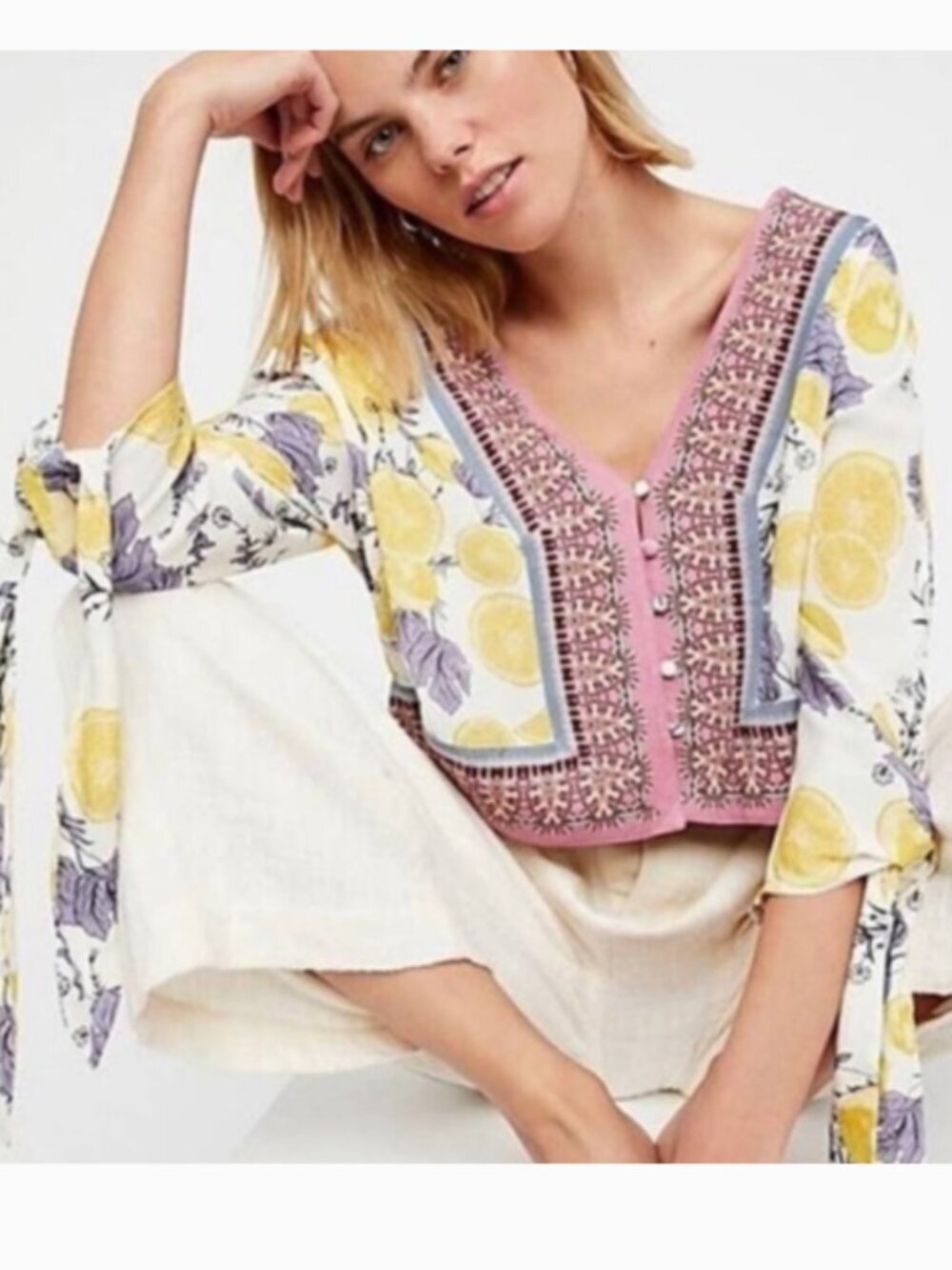 𝅺FREE People Freshly Squeezed Shirt Size XS